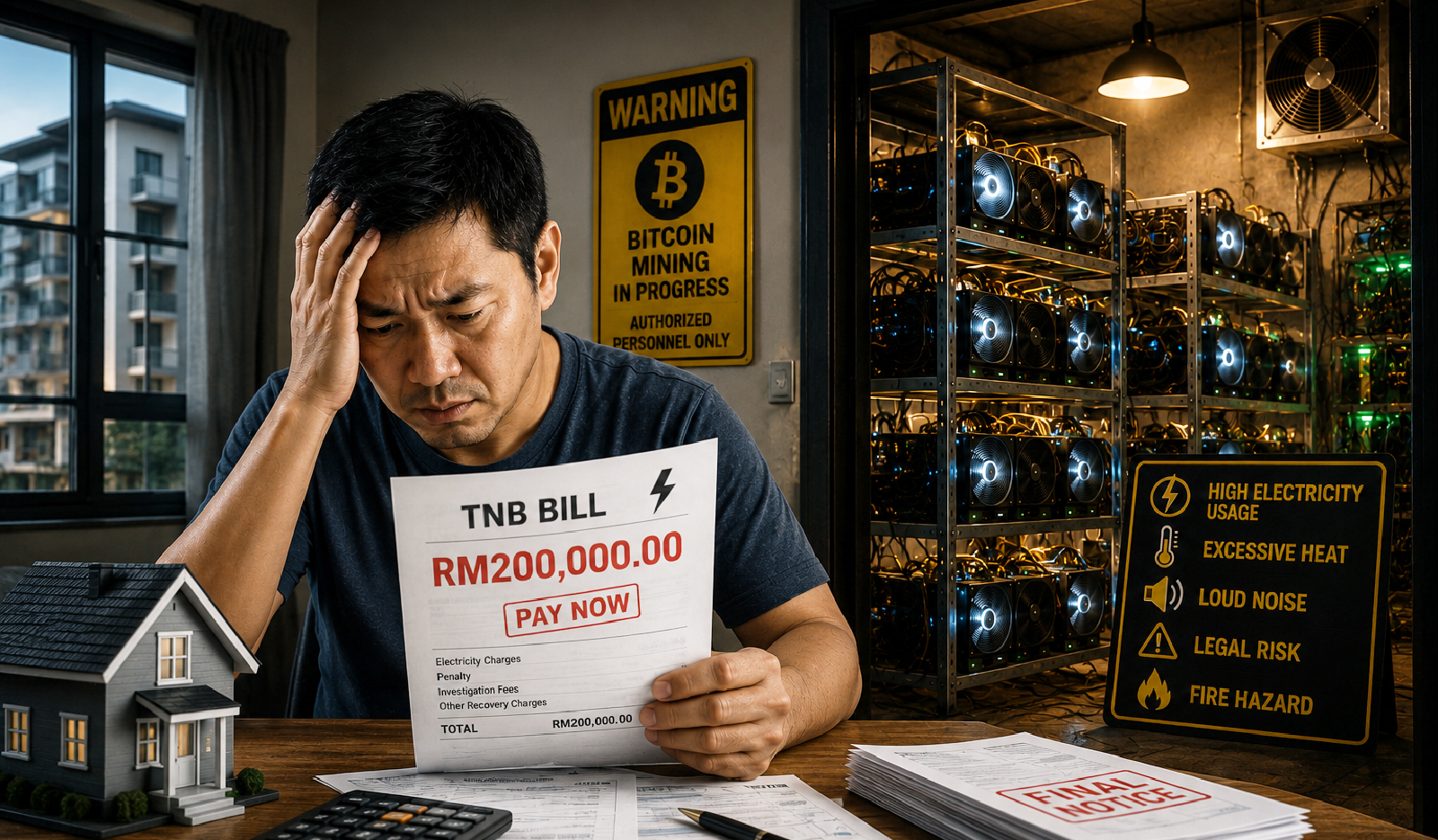 Rental Property Turned Into a Nightmare: When Tenants Secretly Use Your Unit for Bitcoin Mining
